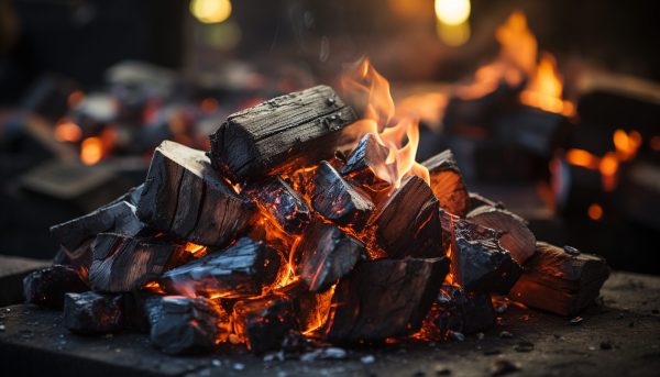 Ovengedroogd Gestapeld eikenhout